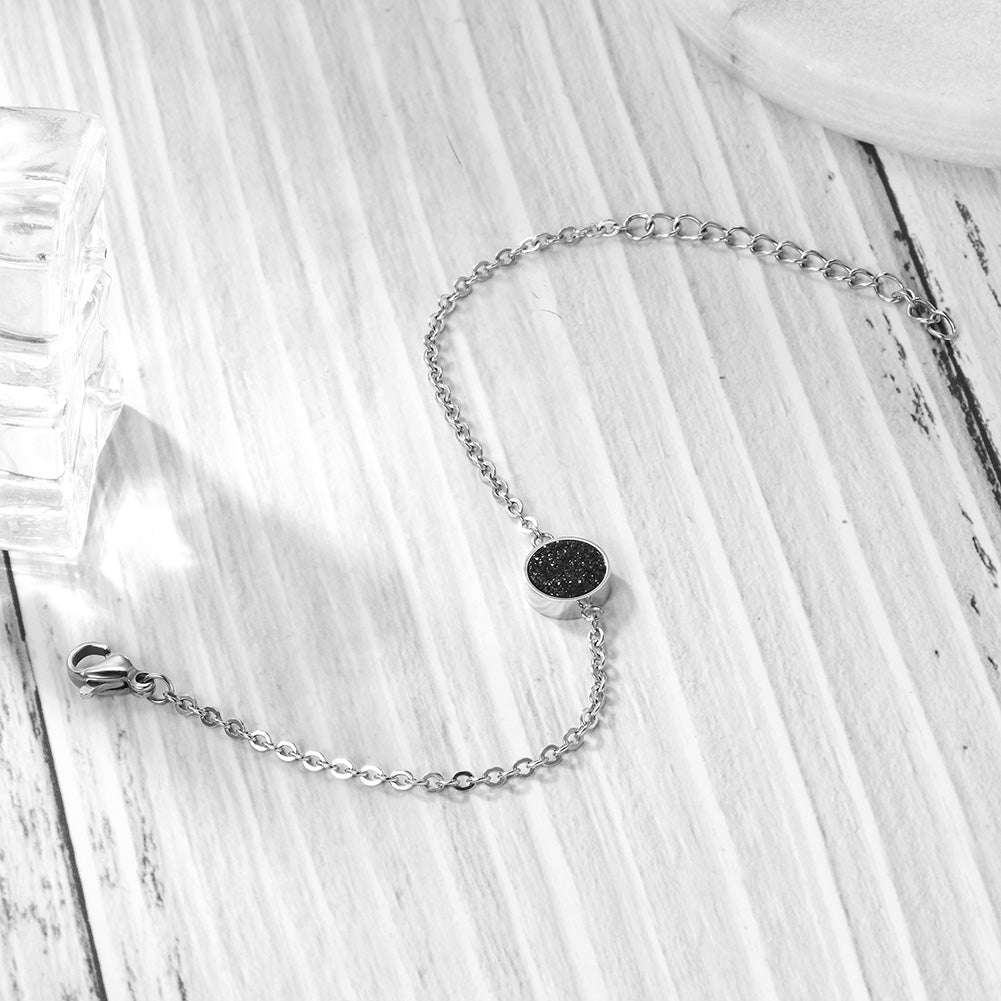 Chain Black Zircon Bracelet-NSB1654ST
