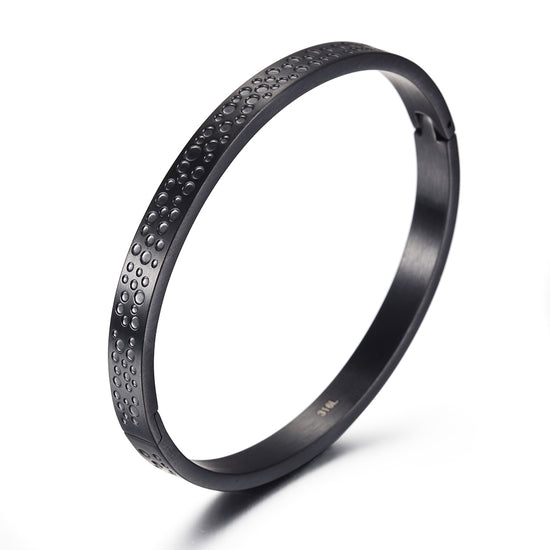 Punched smooth surface bracelet-NSB1663ST