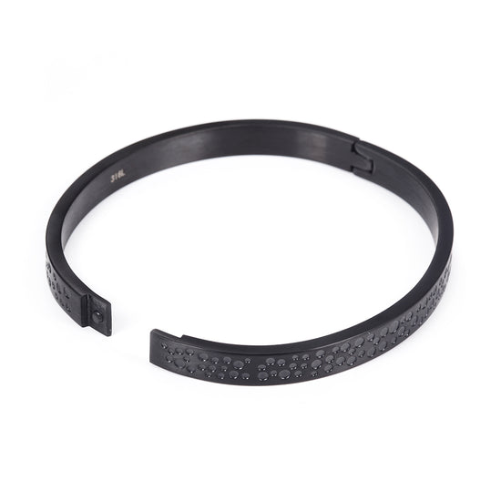 Punched smooth surface bracelet-NSB1663ST