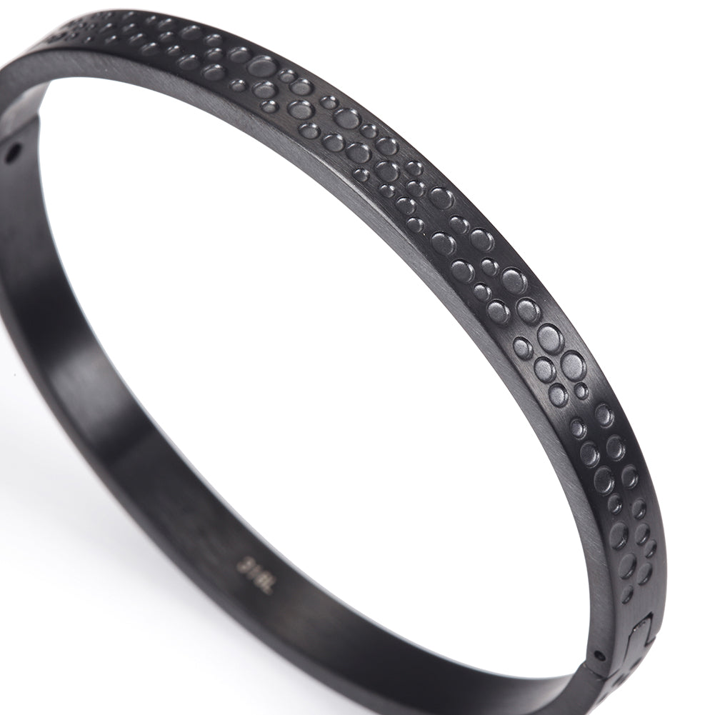 Punched smooth surface bracelet-NSB1663ST