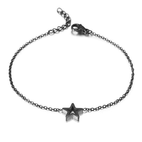 Chain pentagram bracelet-NSB1675ST