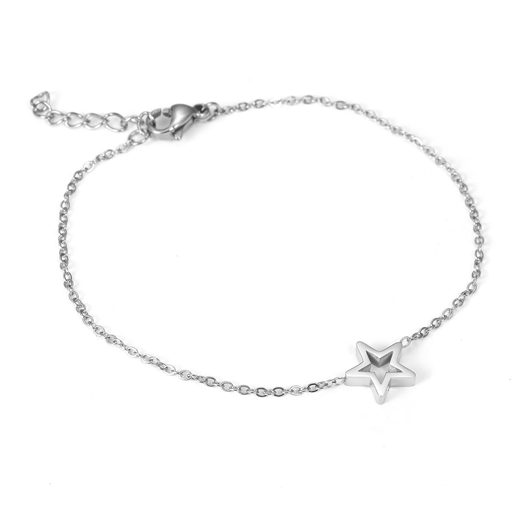 Chain pentagram bracelet-NSB1675ST