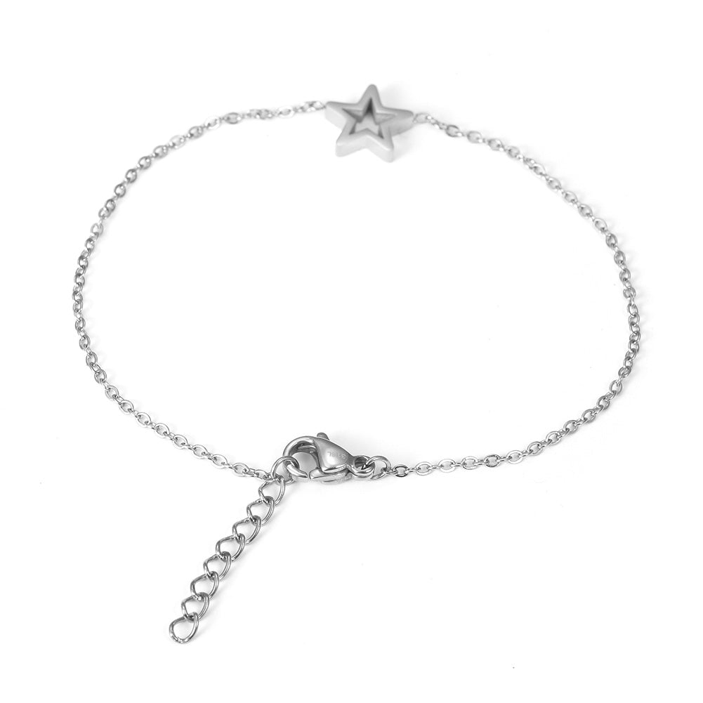Chain pentagram bracelet-NSB1675ST
