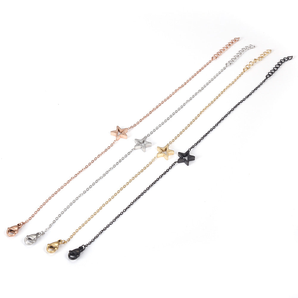 Chain pentagram bracelet-NSB1675ST