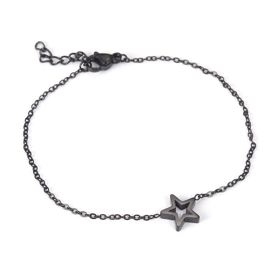 Chain pentagram bracelet-NSB1675ST