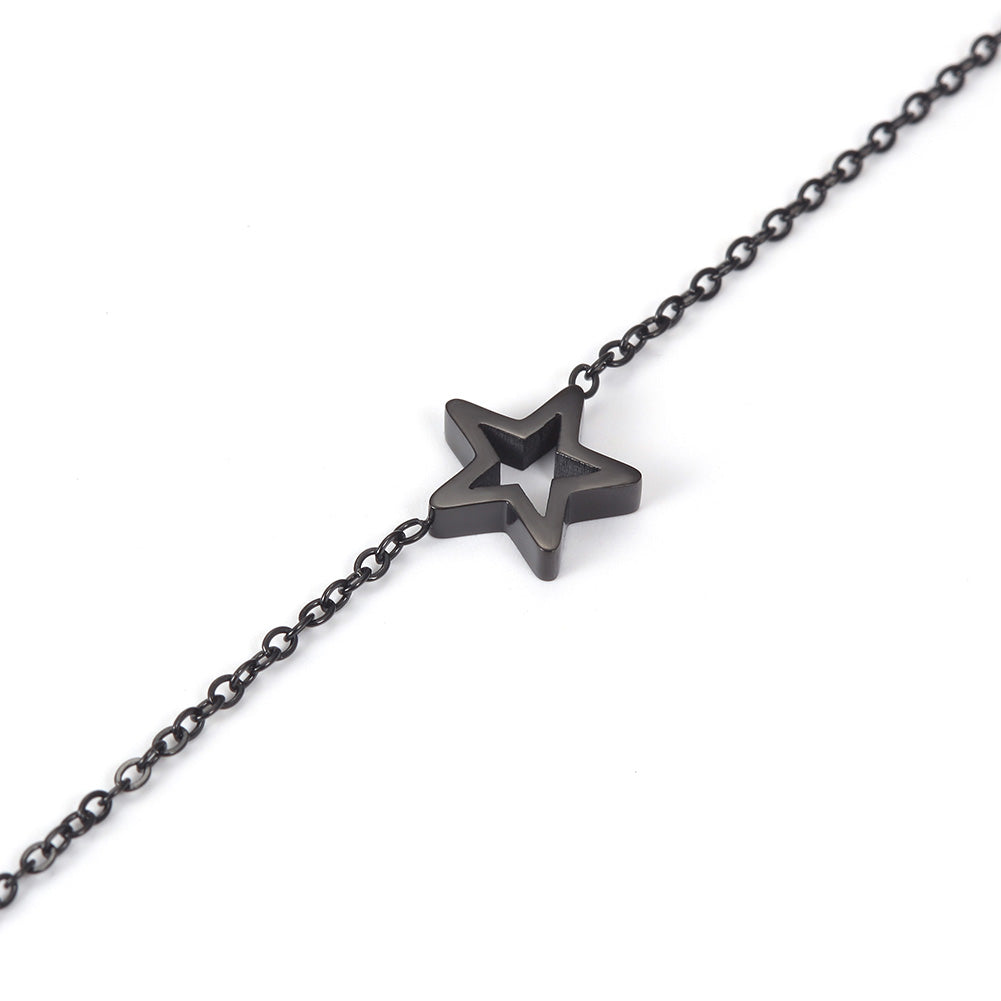 Chain pentagram bracelet-NSB1675ST