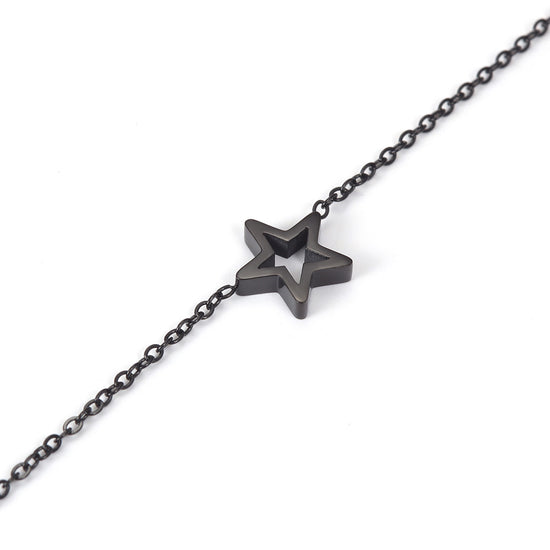 Chain pentagram bracelet-NSB1675ST