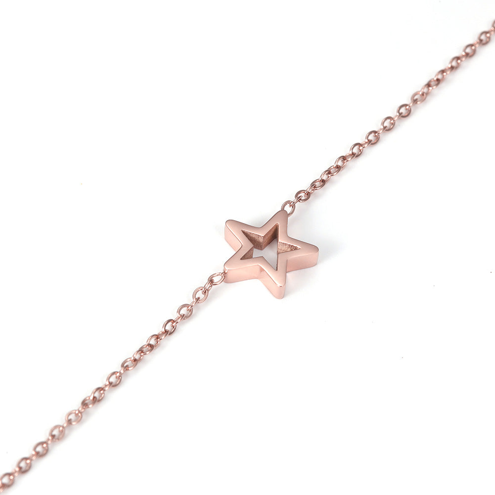 Chain pentagram bracelet-NSB1675ST