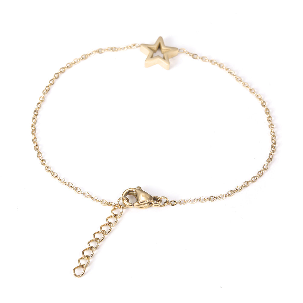 Chain pentagram bracelet-NSB1675ST