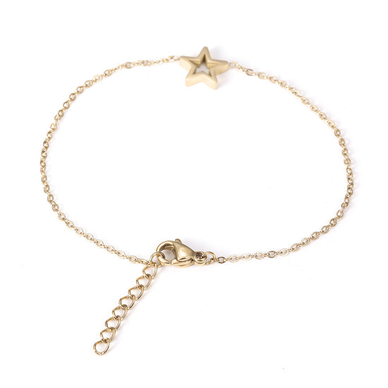 Chain pentagram bracelet-NSB1675ST