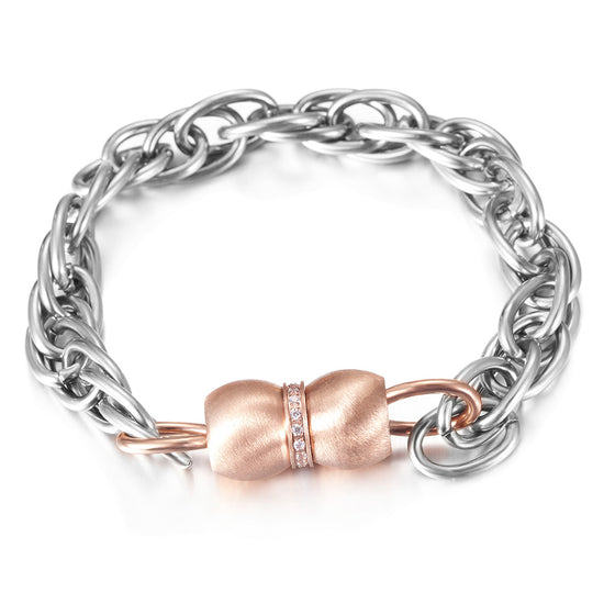 Stainless steel interlocking bracelet-NSB1680ST