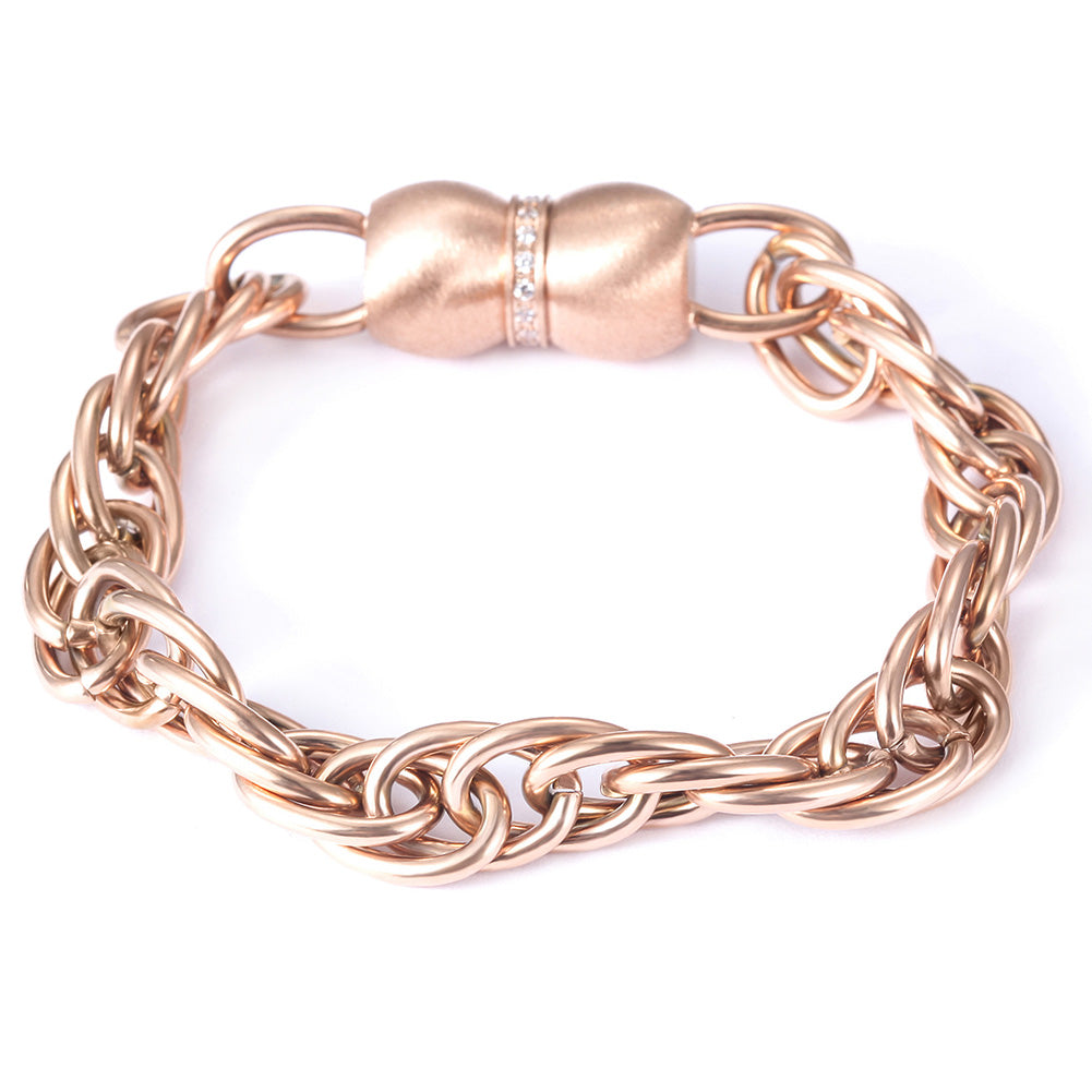 Stainless steel interlocking bracelet-NSB1680ST