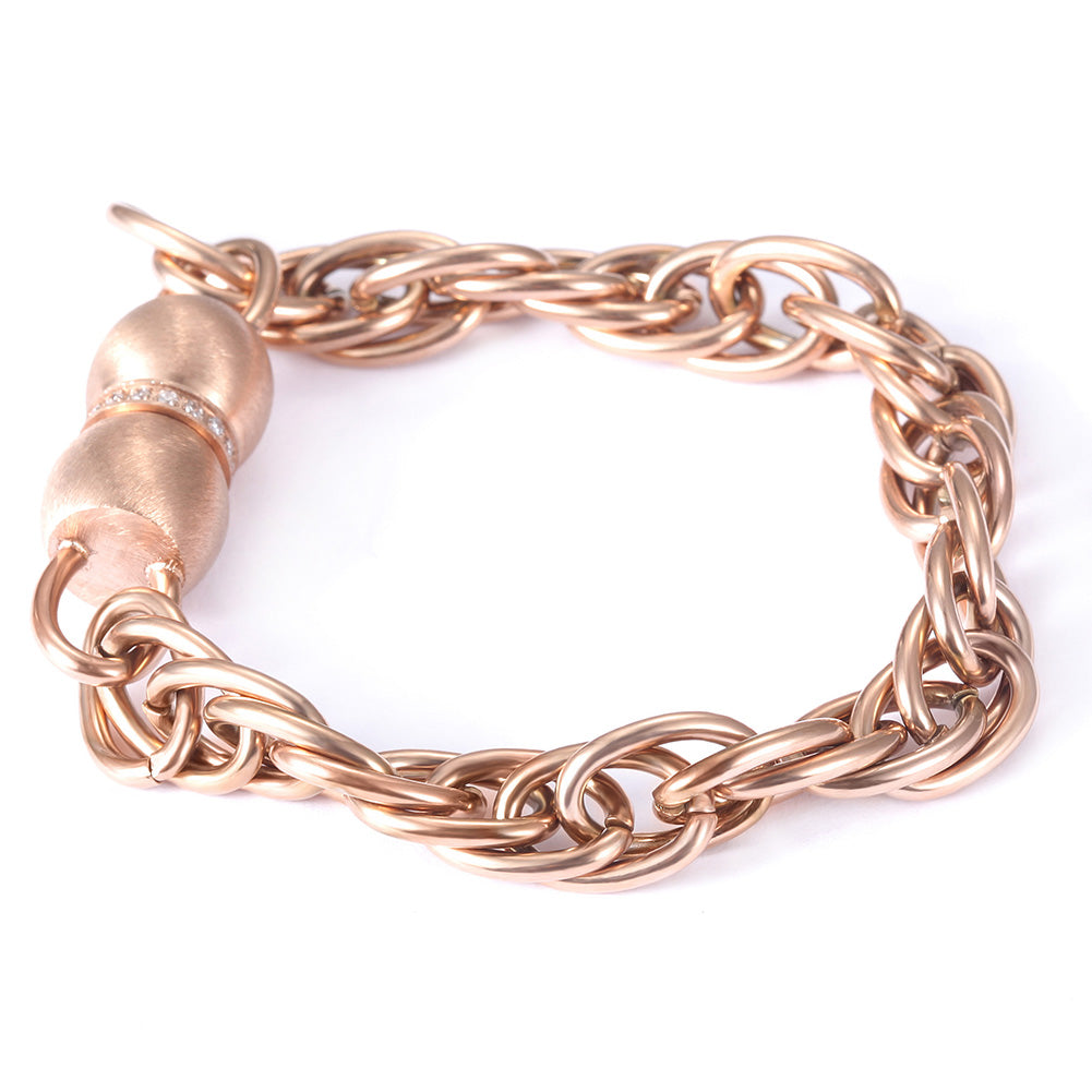 Stainless steel interlocking bracelet-NSB1680ST