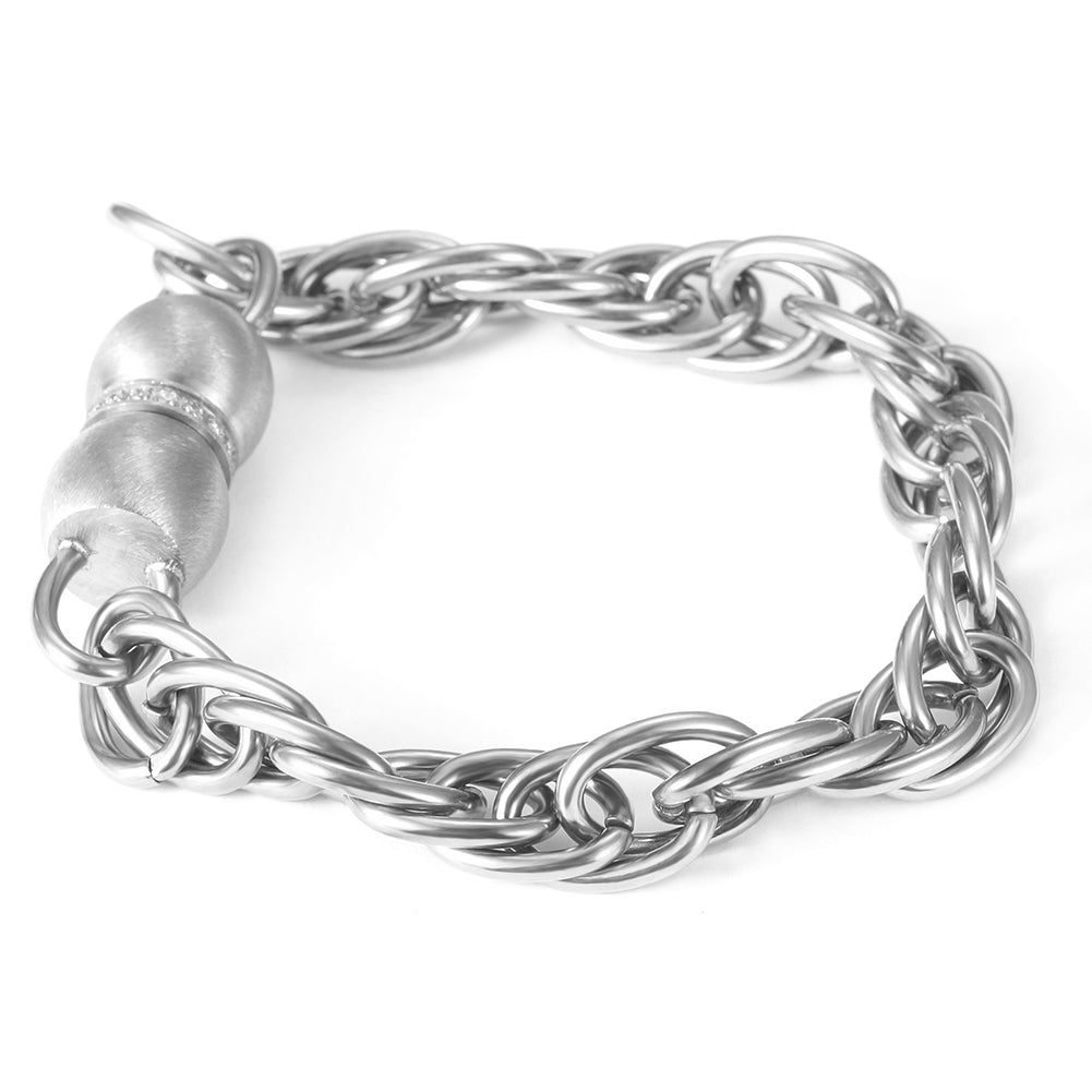 Stainless steel interlocking bracelet-NSB1680ST