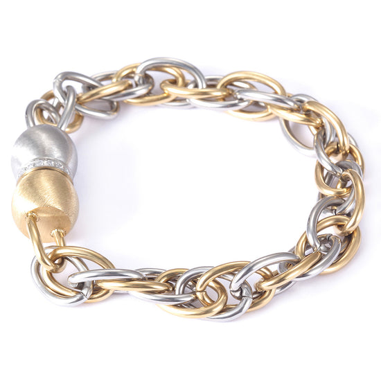 Stainless steel interlocking bracelet-NSB1680ST