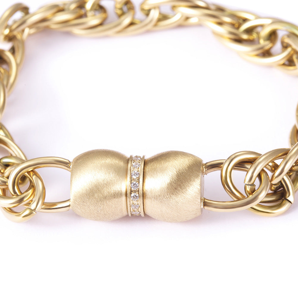 Stainless steel interlocking bracelet-NSB1680ST
