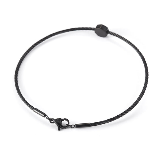 Thin cable bracelet-NSB1684ST