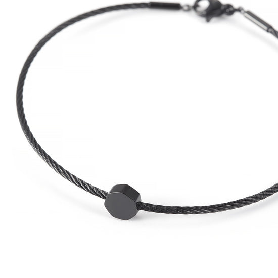 Thin cable bracelet-NSB1684ST