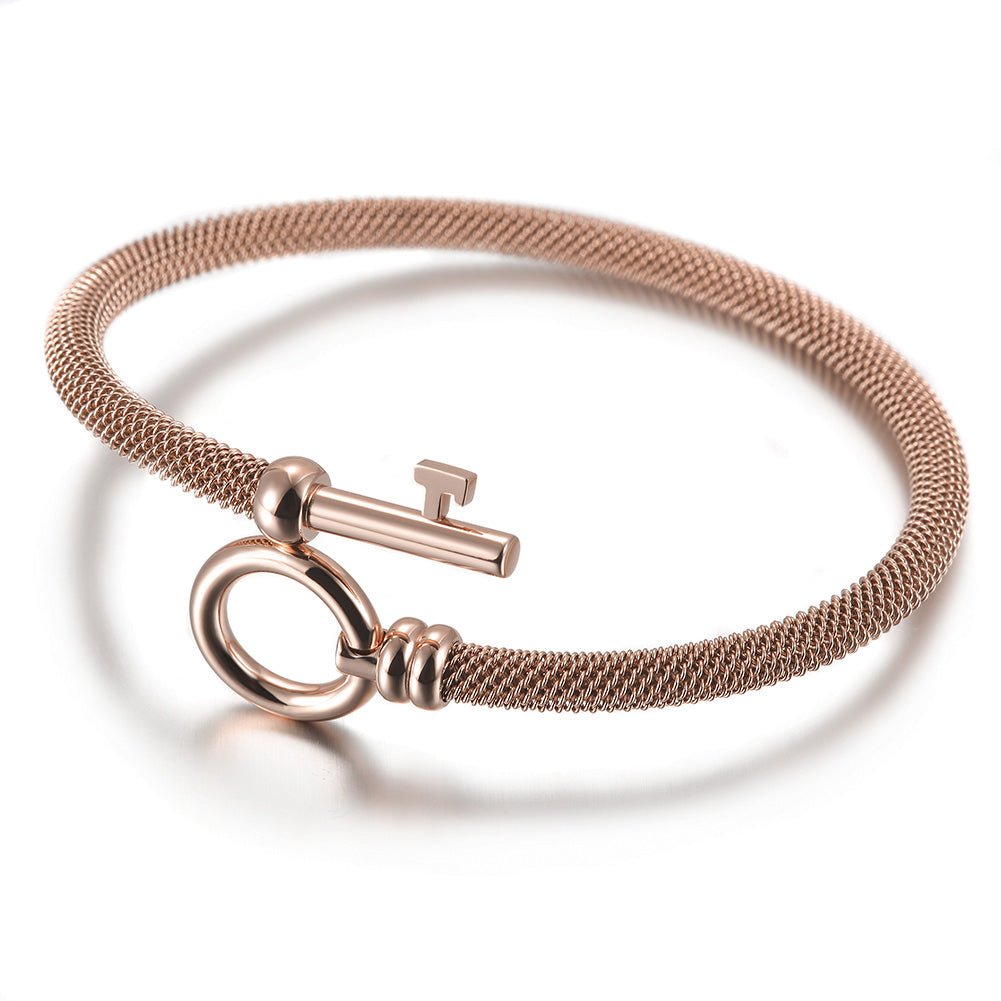 Exaggerated cable bracelet-NSB1688ST