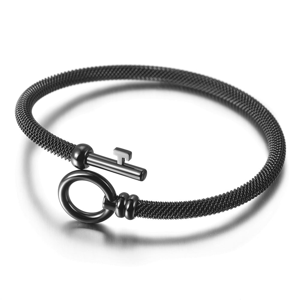 Exaggerated cable bracelet-NSB1688ST