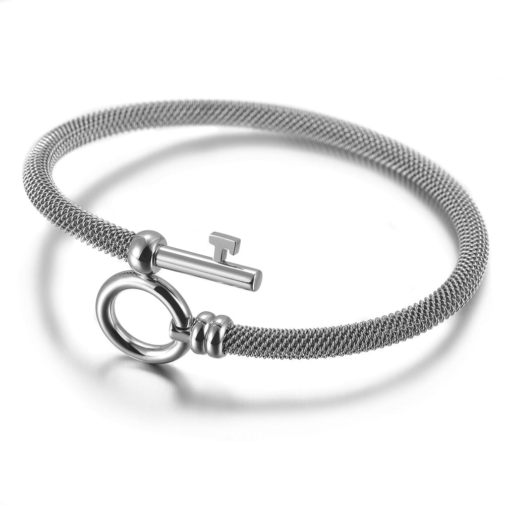 Exaggerated cable bracelet-NSB1688ST