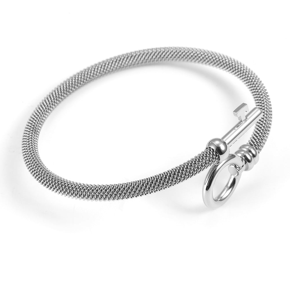 Exaggerated cable bracelet-NSB1688ST