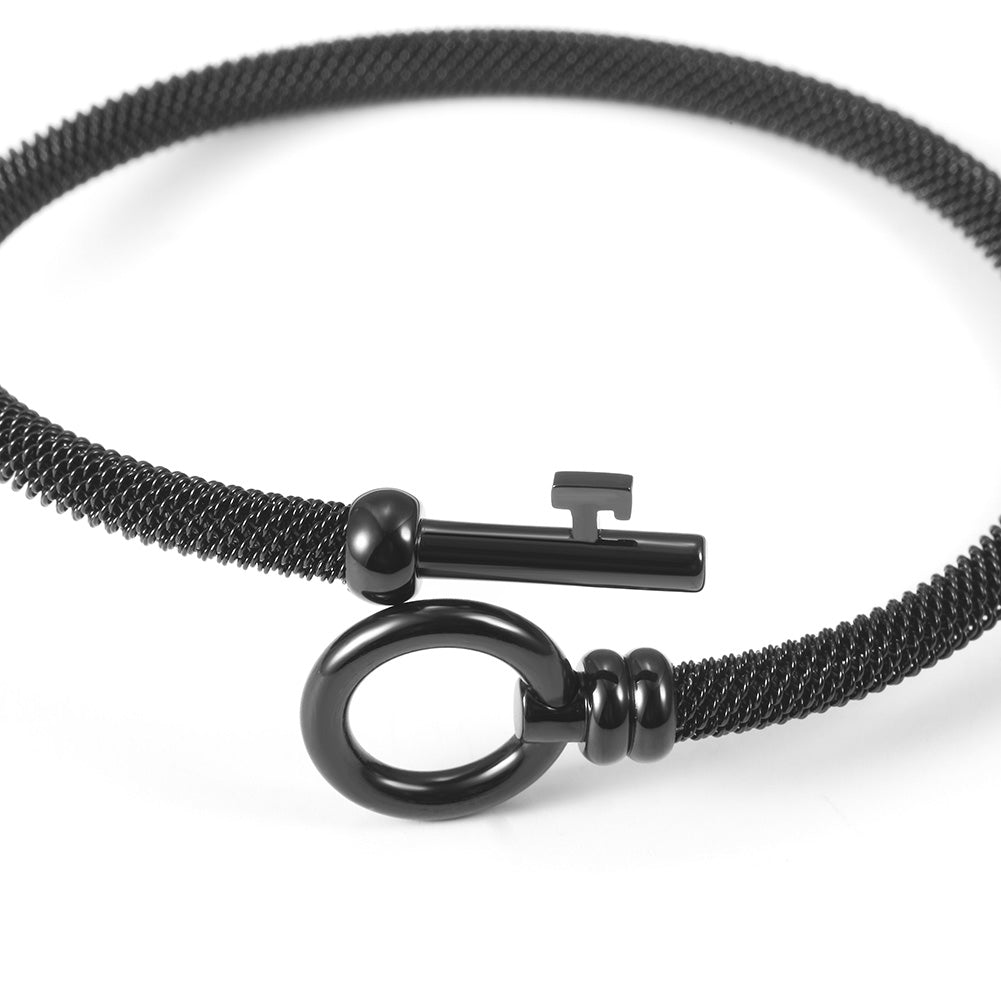 Exaggerated cable bracelet-NSB1688ST