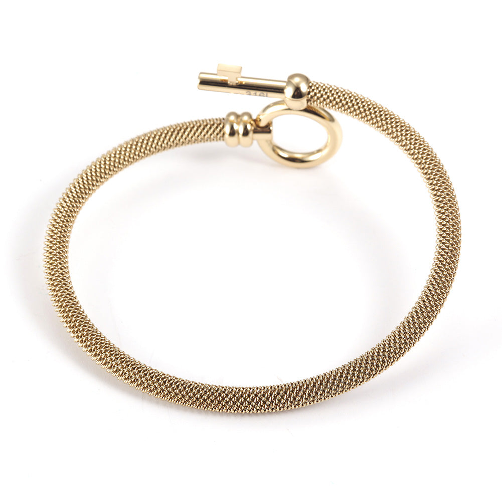 Exaggerated cable bracelet-NSB1688ST