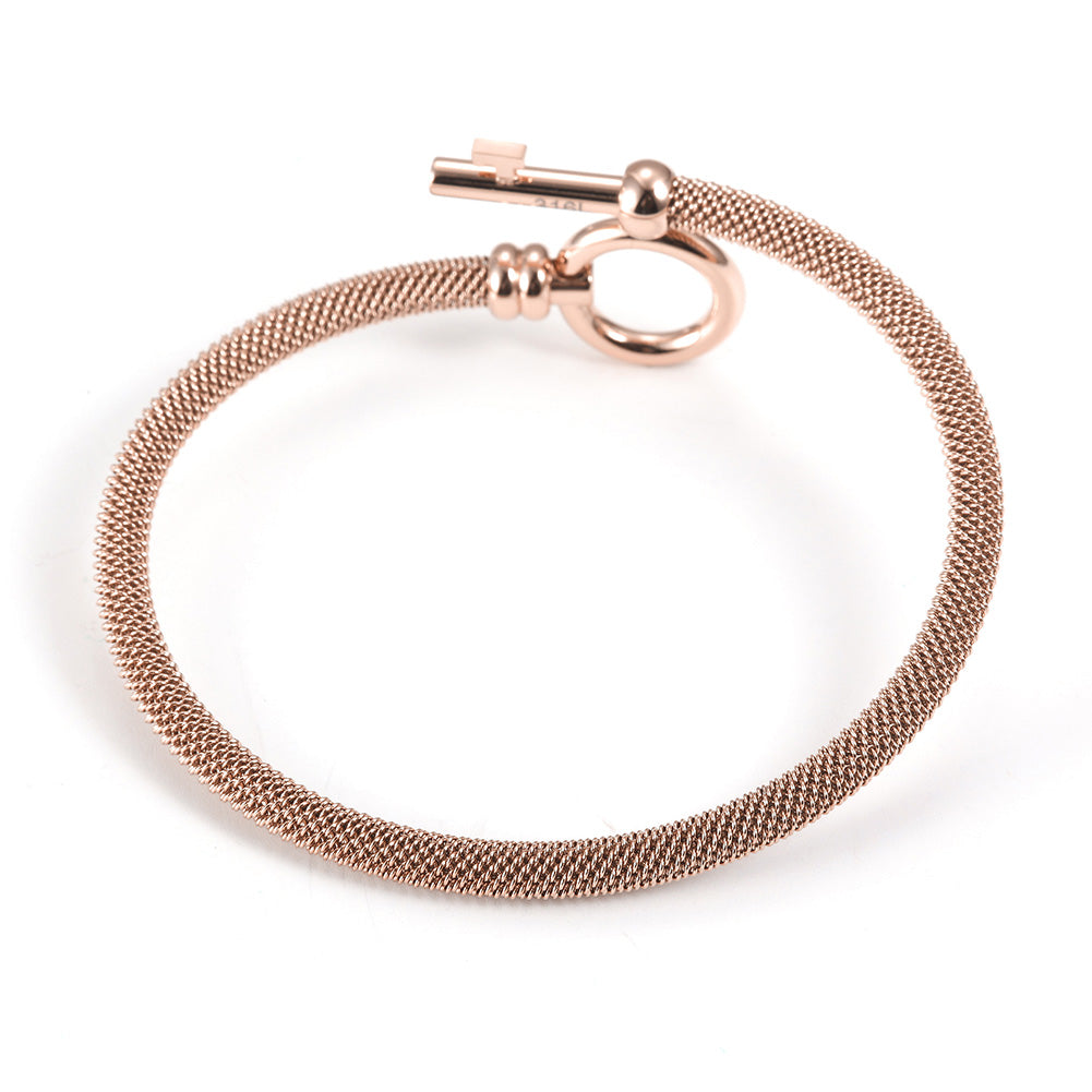 Exaggerated cable bracelet-NSB1688ST