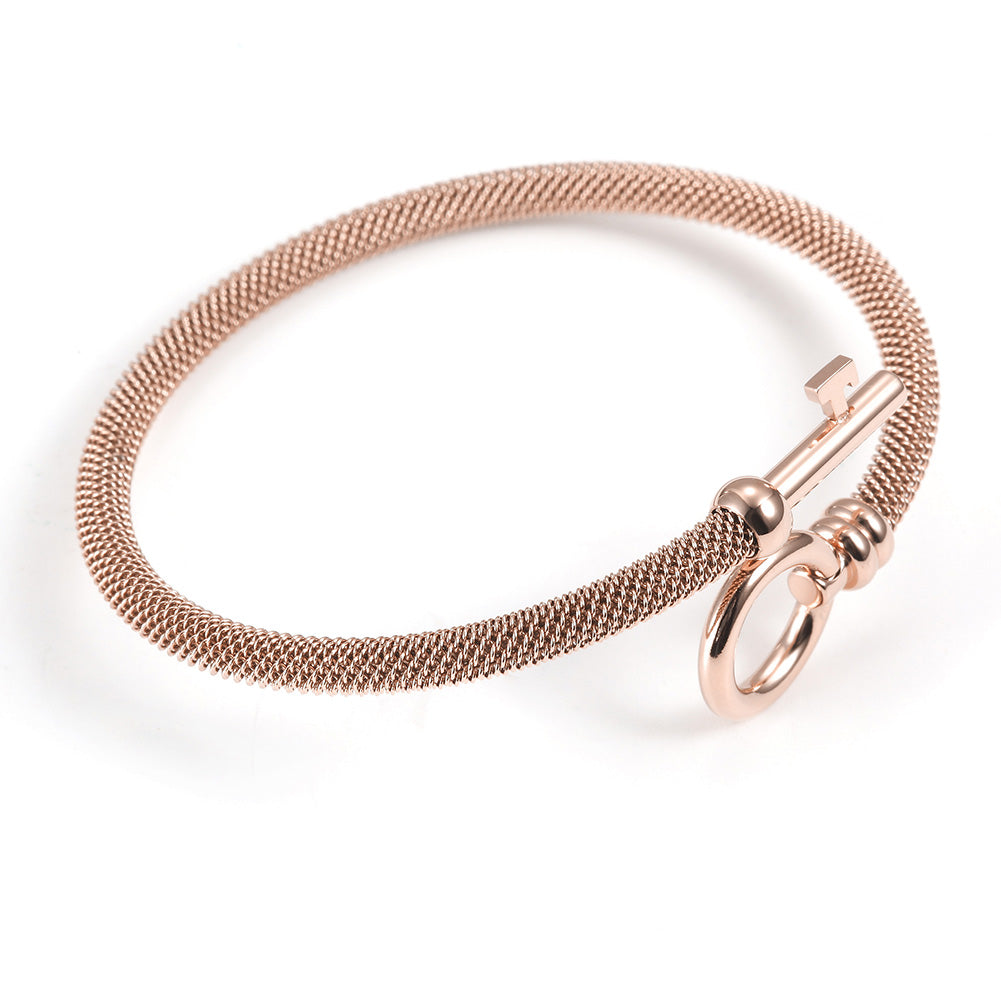Exaggerated cable bracelet-NSB1688ST