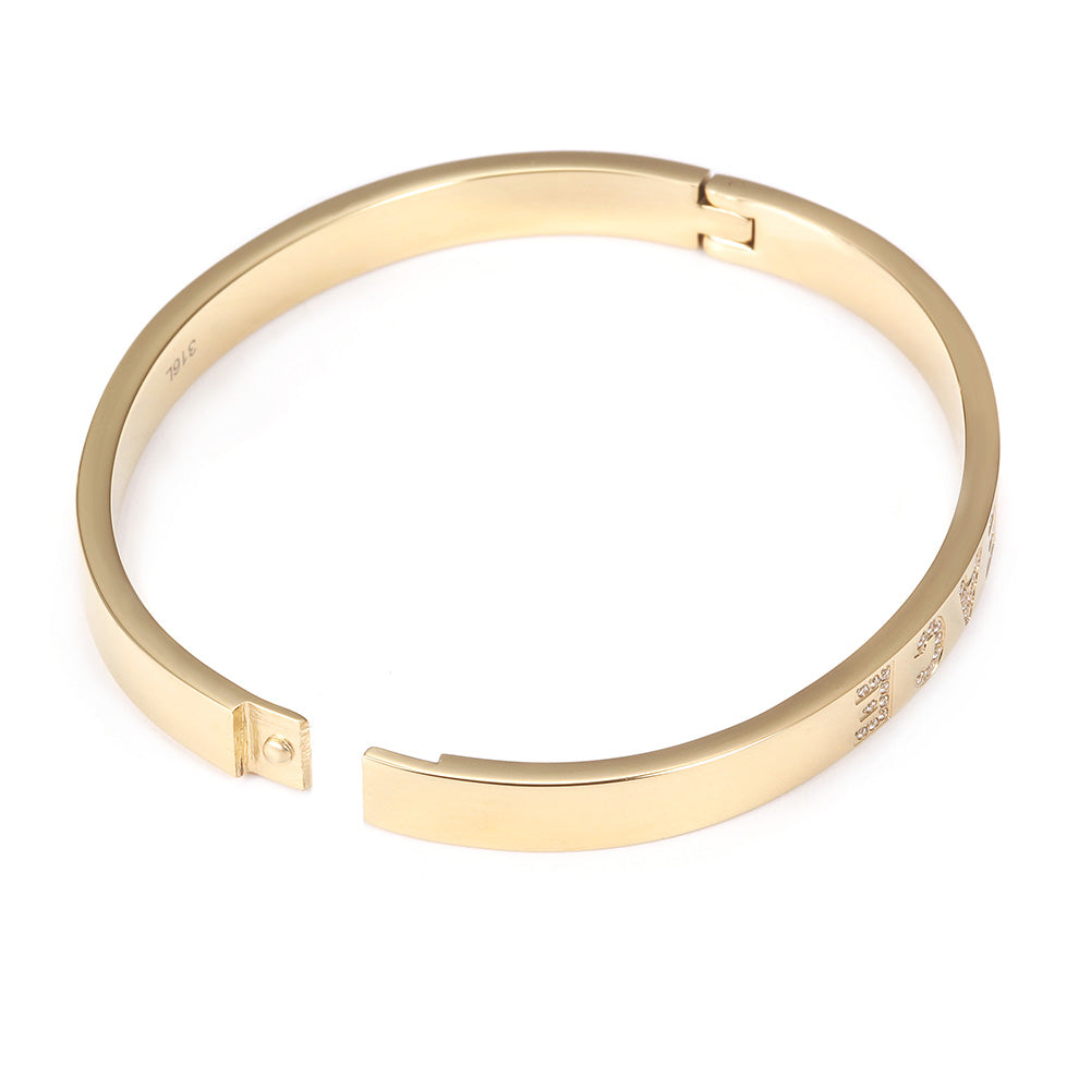 Zircon letter bracelet-NSB1696ST