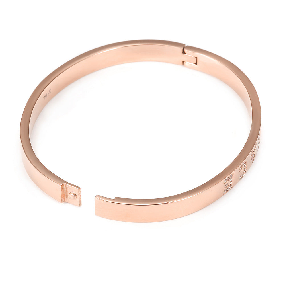 Zircon letter bracelet-NSB1696ST