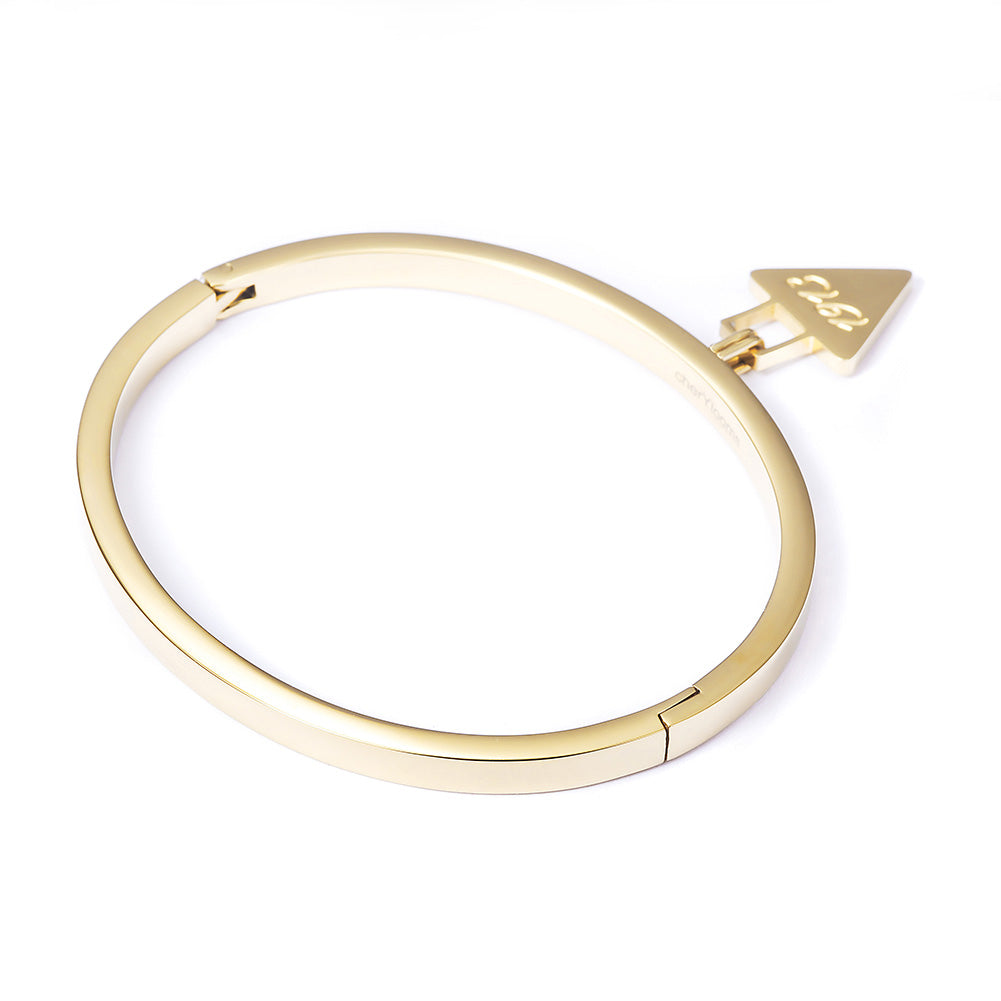 Triangle pendant carved bracelet-NSB1709ST