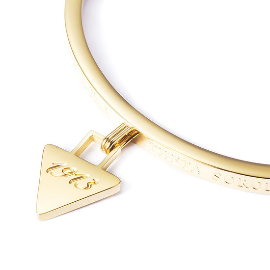 Triangle pendant carved bracelet-NSB1709ST