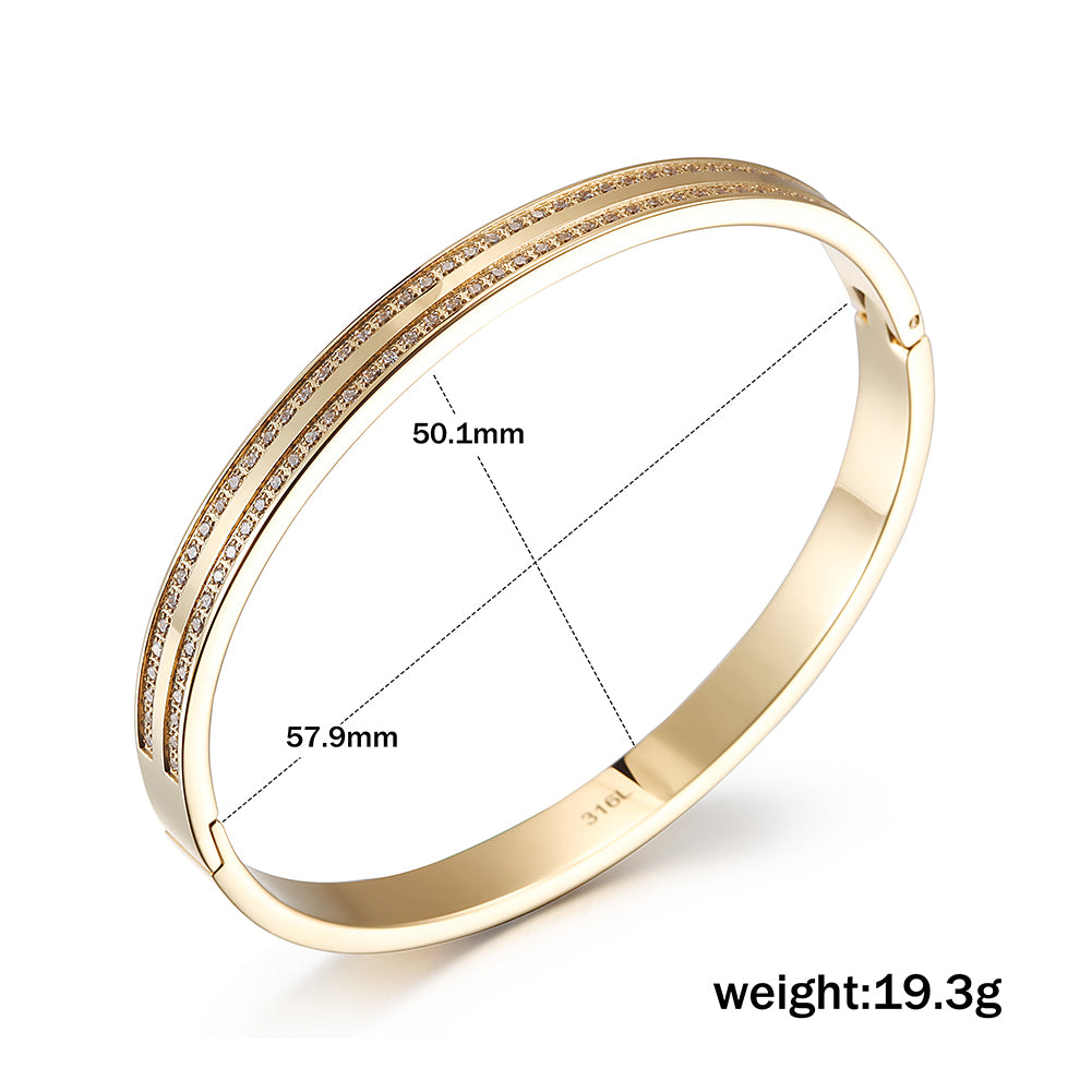 Round zircon bracelet-NSB1712ST