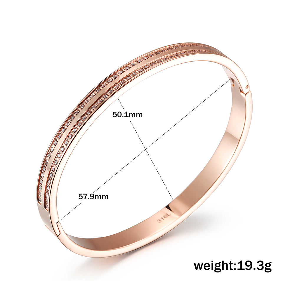 Round zircon bracelet-NSB1712ST