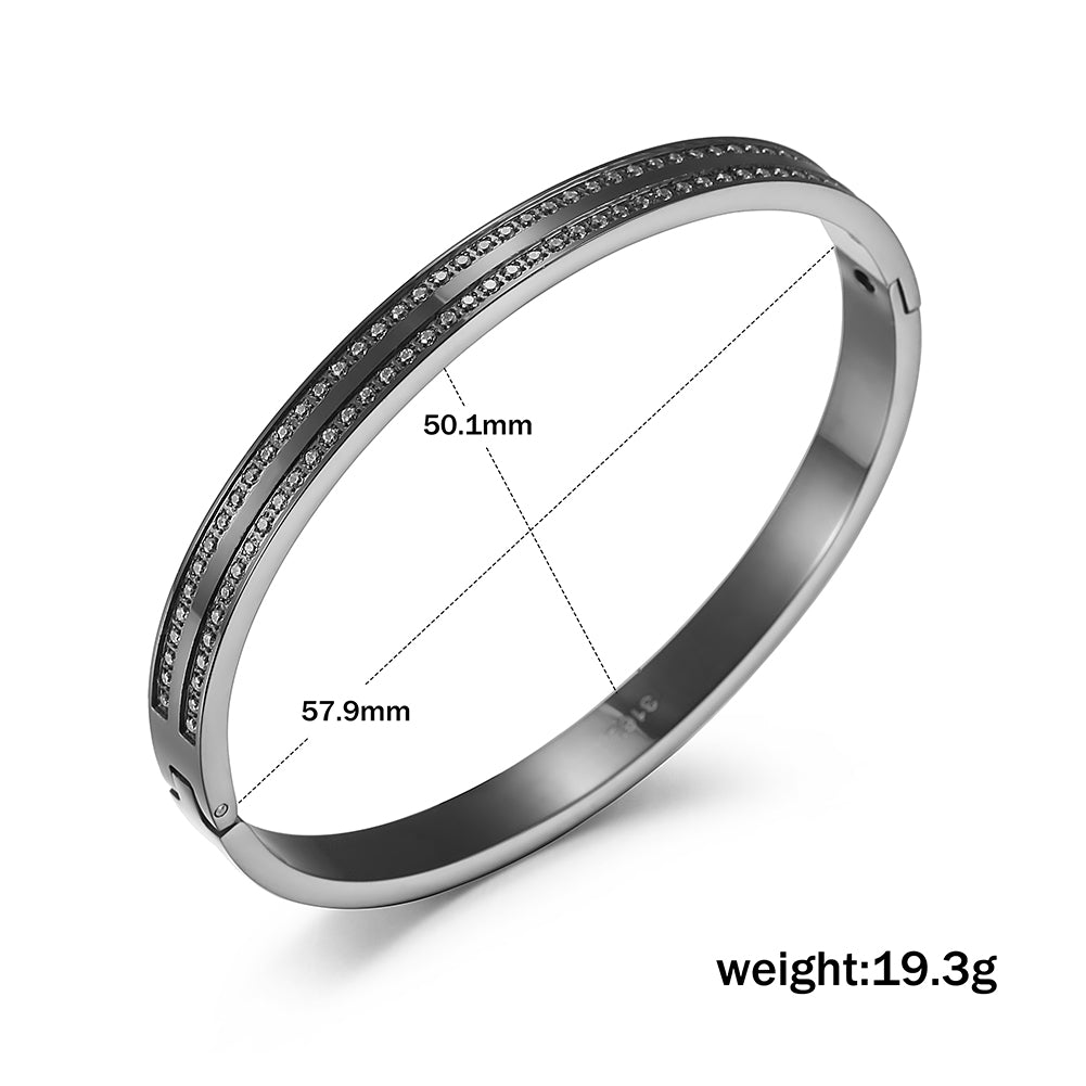 Round zircon bracelet-NSB1712ST