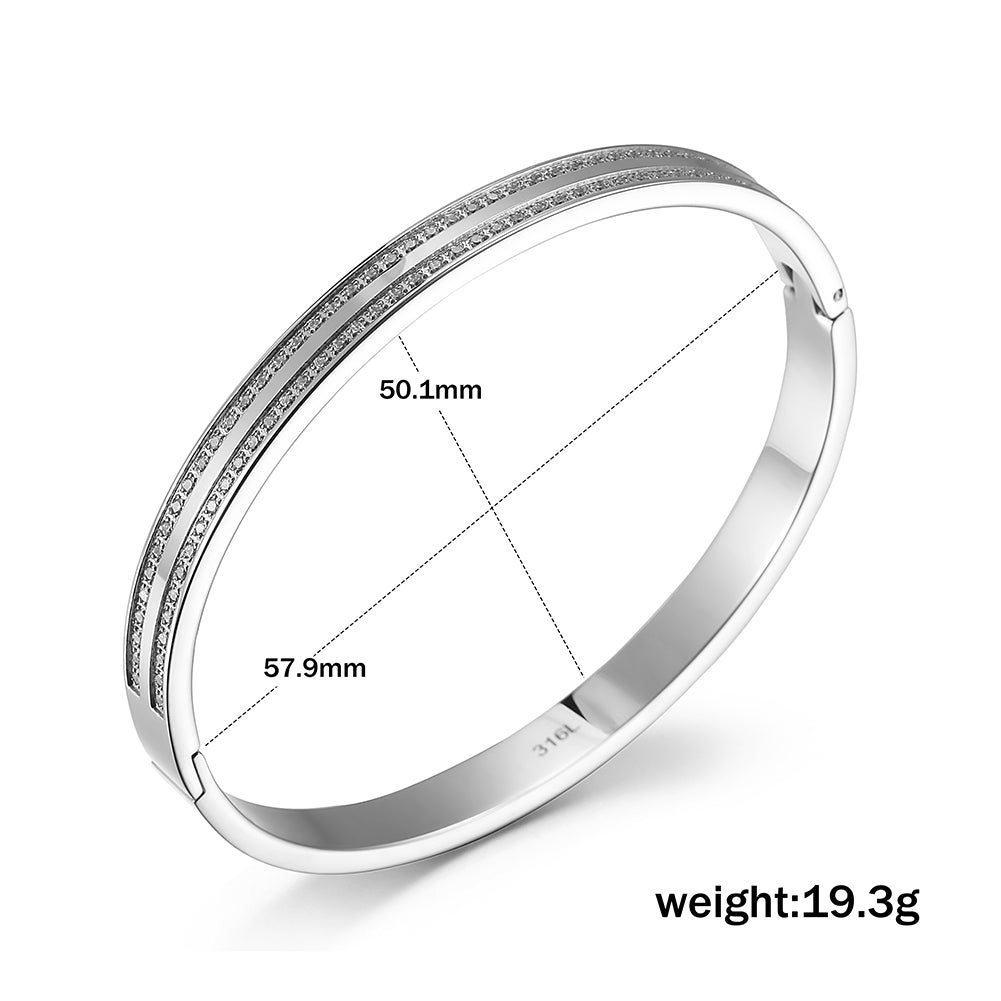 Round zircon bracelet-NSB1712ST