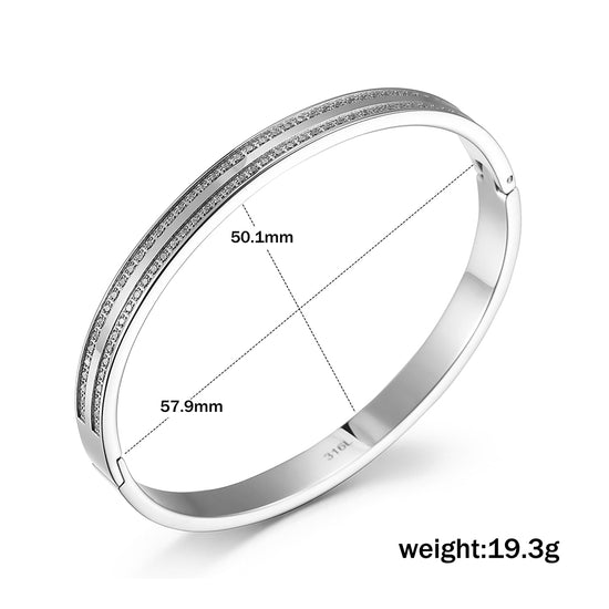 Round zircon bracelet-NSB1712ST