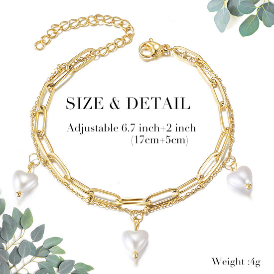 Chain Love Pendant Bracelet-NSB1715STGC