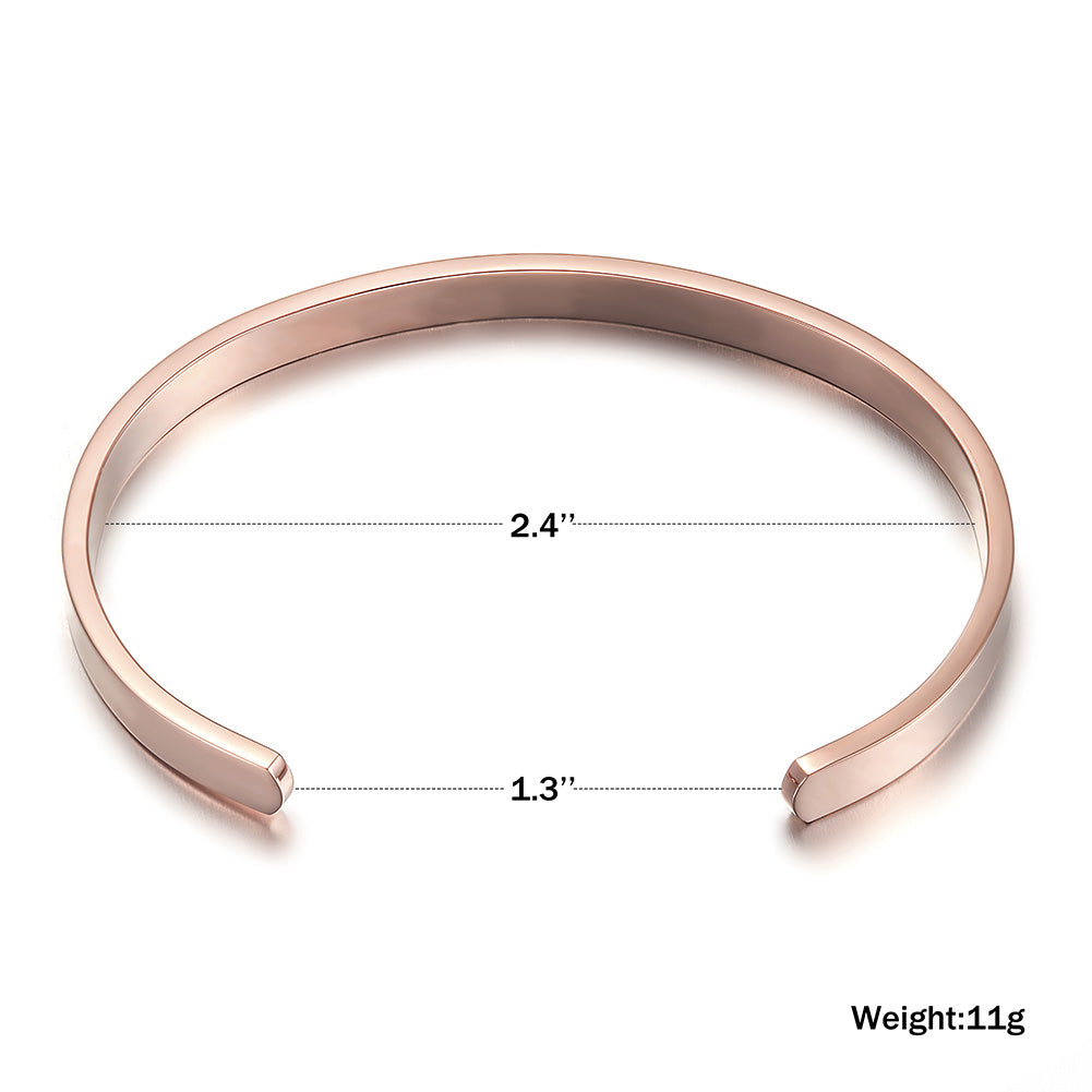 C-shaped letter carving bracelet-NSB1721STRGZD