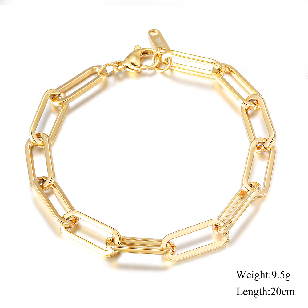 Stainless steel chain bracelet-NSB1722ST