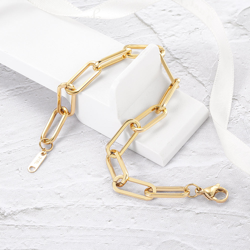 Stainless steel chain bracelet-NSB1722ST
