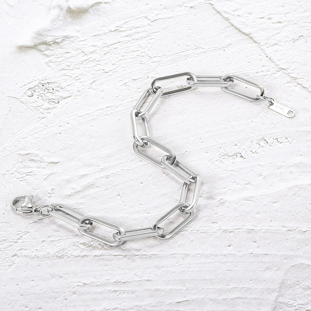 Stainless steel chain bracelet-NSB1722ST