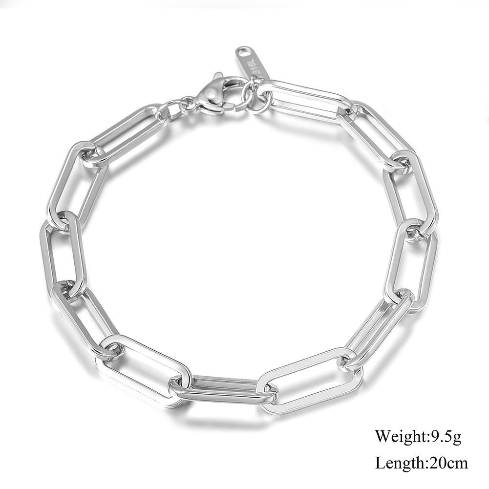 Stainless steel chain bracelet-NSB1722ST