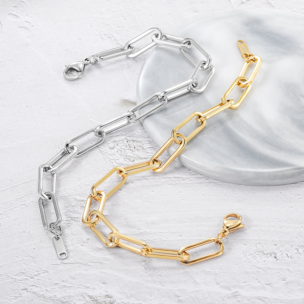 Stainless steel chain bracelet-NSB1722ST