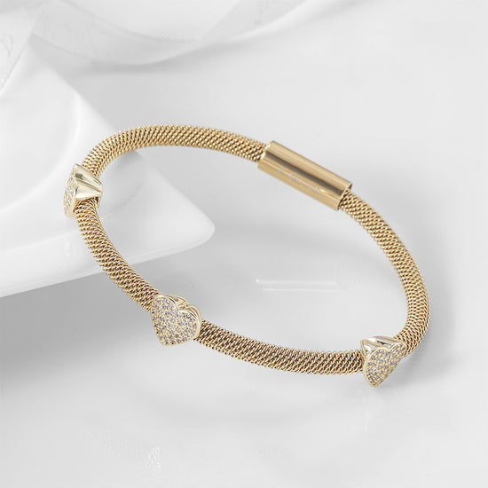 Cable Love Bracelet-NSB1734STGCZD