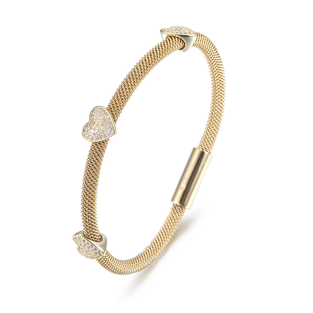 Cable Love Bracelet-NSB1734STGCZD