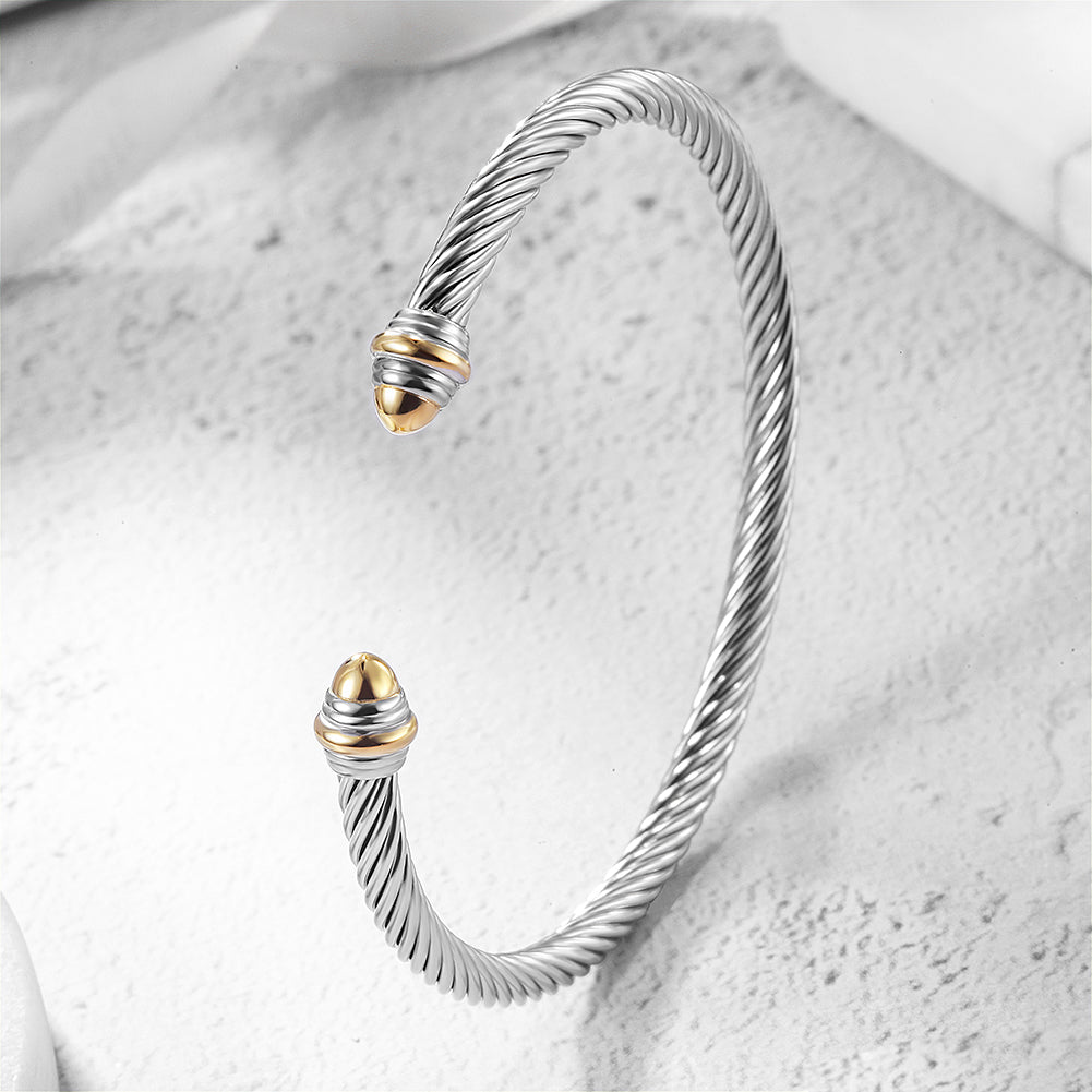 C-type Cable Intercolor Bracelet-NSB1739STWGG