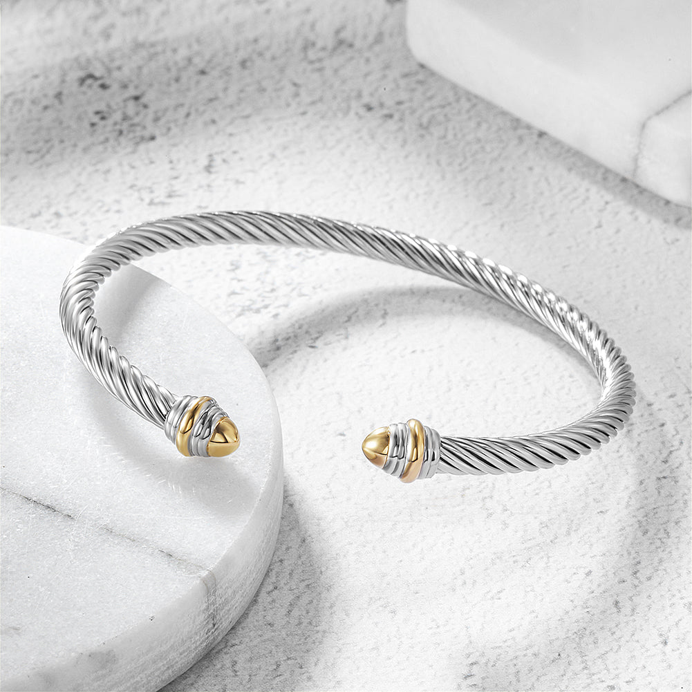 C-type Cable Intercolor Bracelet-NSB1739STWGG